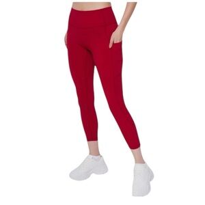 NWOT WERK Scarlet Dark Red Leggings, Size Medium